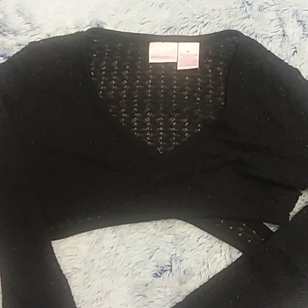 Black crop top